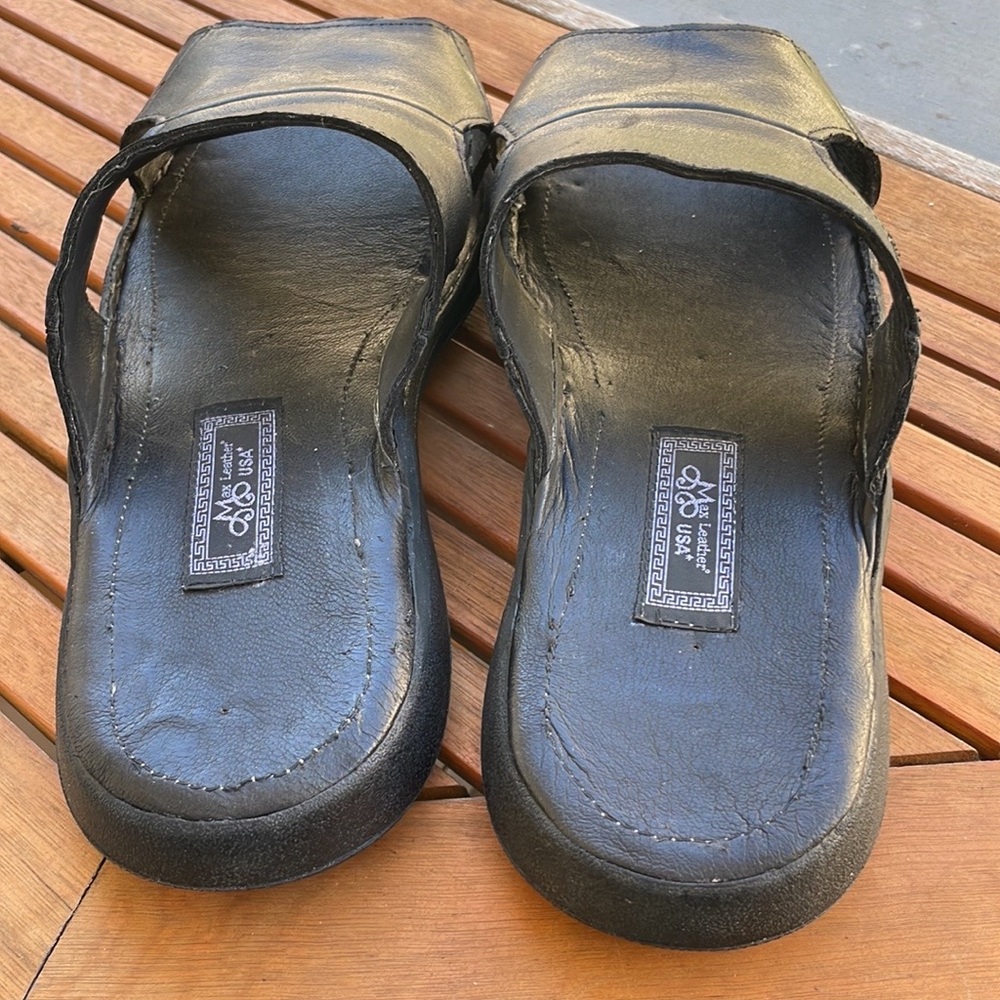 Max Leather Men’s Leather Sandals - Picture 4 of 6